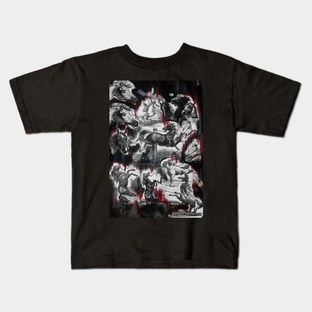 Riding Chaos Kids T-Shirt by Haack Art